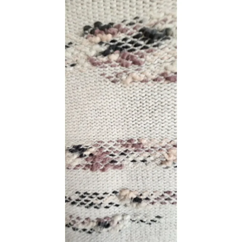 pureJill multicolored embossed sweater pullover knitted cotton Nylon blend Sz 2X